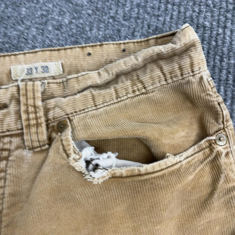Polo Ralph Lauren Corduroy Pants Mens 33x32 Tan‎ 100% Cotton Workwear Skater Y2K